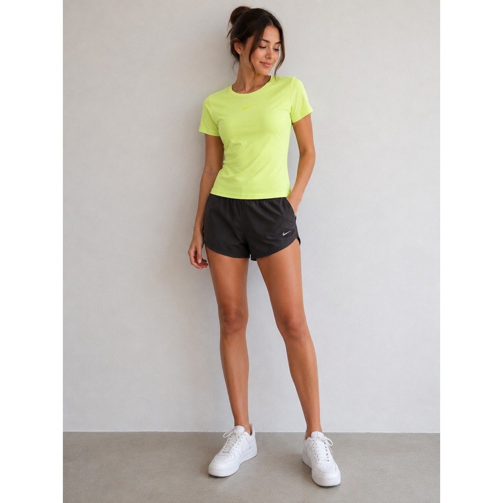Nike Womens Stealth Evaporation Training Top XS Yellow Lime Neon Active Gymcore